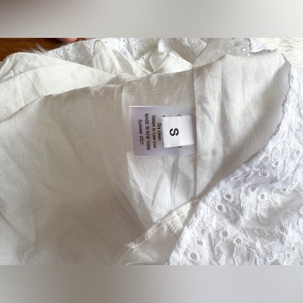 Of Her Own Kind Claudette Dress White Eyelet Small New With Tags — image 8 of 8